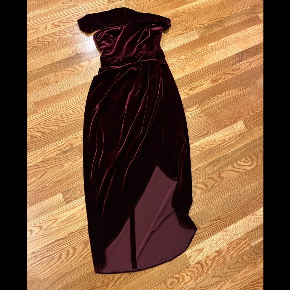 BHLDN Edison Red Velvet Dress Size 6 NWT - Picture 7 of 16
